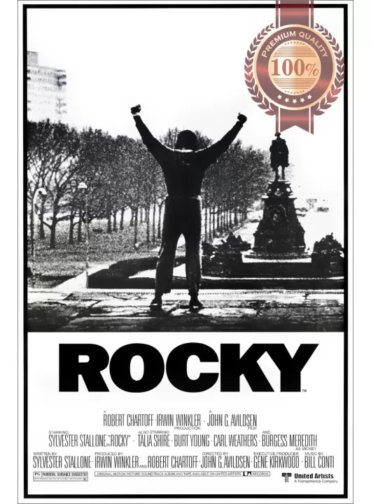ROCKY 1977 70s NO AWARD ORIGINAL CINEMA MOVIE FILM PRINT PREMIUM POSTER