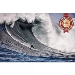 SURFING HUGE WAVE MAVERICKS BEACH SURF PHOTO WALL ART PRINT PREMIUM POSTER