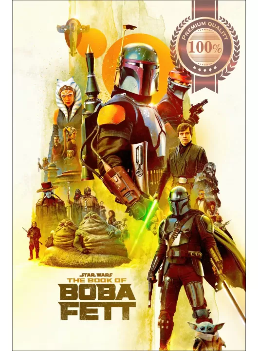 THE BOOK OF BOBA FETT V2 OFFICIAL STAR WARS DISNEY ORIGINAL PRINT PREMIUM POSTER THE BOOK OF BOBA FETT V2 OFFICIAL STAR WARS DISNEY ORIGINAL PRINT PREMIUM POSTER