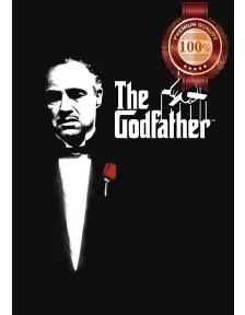 THE GODFATHER 1 2 3 B&W MARLON BRANDO MOVIE WALL ART PRINT - PREMIUM POSTER