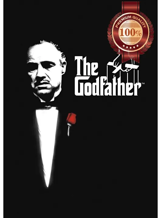 THE GODFATHER 1 2 3 B&W MARLON BRANDO MOVIE WALL ART PRINT - PREMIUM POSTER THE GODFATHER 1 2 3 B&W MARLON BRANDO MOVIE WALL ART PRINT - PREMIUM POSTER