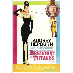 BREAKFAST AT TIFFANYS 1961 60s OFFICIAL ORIGINAL CINEMA MOVIE PRINT PREMIUM POSTER