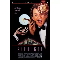 SCROOGED 1988 80s ORIGINAL OFFICIAL CINEMA MOVIE FILM PRINT PREMIUM POSTER