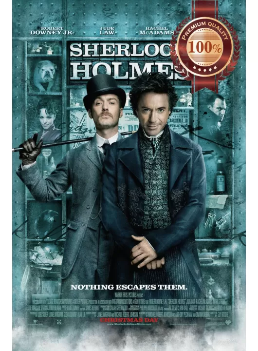 SHERLOCK HOLMES ROBERT DOWNEY JR 2009 MOVIE FILM CINEMA PRINT PREMIUM POSTER