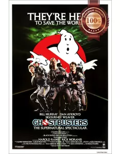 GHOSTBUSTERS 1984 CAST OFFICIAL ORIGINAL CINEMA MOVIE PRINT PREMIUM POSTER