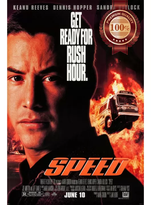 SPEED 1994 90s KEANU REEVES OFFICIAL ORIGINAL CINEMA MOVIE PRINT PREMIUM POSTER SPEED 1994 90s KEANU REEVES OFFICIAL ORIGINAL CINEMA MOVIE PRINT PREMIUM POSTER