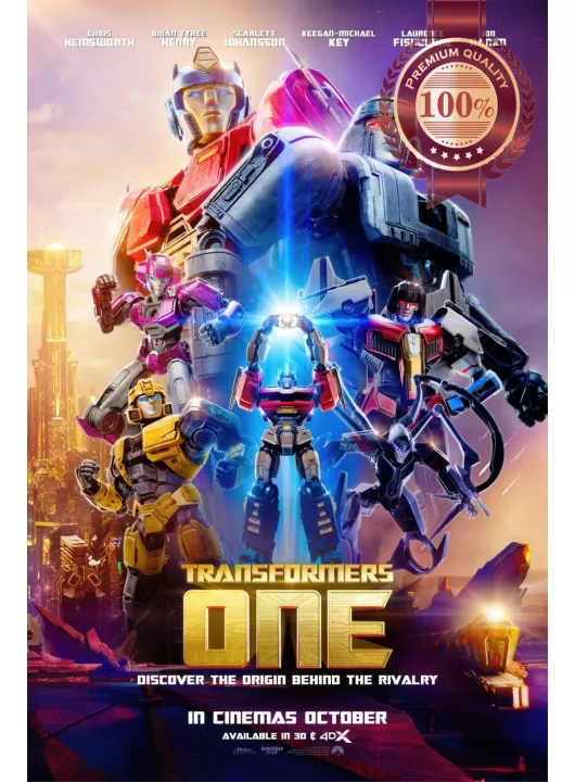 TRANSFORMERS ONE 2024 ORIGINAL ANIMATED CINEMA MOVIE PRINT PREMIUM POSTER TRANSFORMERS ONE 2024 ORIGINAL ANIMATED CINEMA MOVIE PRINT PREMIUM POSTER