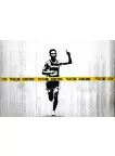 BANKSY RUNNER DO NOT CROSS POLICE LINE ORIGINAL PHOTO PRINT PREMIUM POSTER