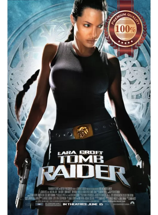 LARA CROFT TOMB RAIDER 2001 OFFICIAL ORIGINAL MOVIE PRINT PREMIUM POSTER LARA CROFT TOMB RAIDER 2001 OFFICIAL ORIGINAL MOVIE PRINT PREMIUM POSTER