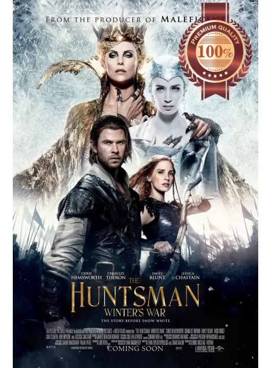 THE HUNTSMAN WINTERS WAR MOVIE 2016 FILM ORIGINAL ART PRINT PREMIUM POSTER THE HUNTSMAN WINTERS WAR MOVIE 2016 FILM ORIGINAL ART PRINT PREMIUM POSTER