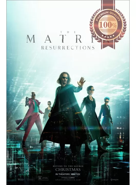 THE MATRIX 4 RESURRECTIONS 2021 ORIGINAL CINEMA MOVIE FILM PRINT PREMIUM POSTER