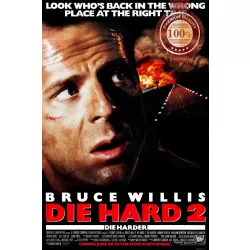DIE HARD 2 1990 90s VERSION 2 ORIGINAL CINEMA MOVIE FILM PRINT PREMIUM POSTER