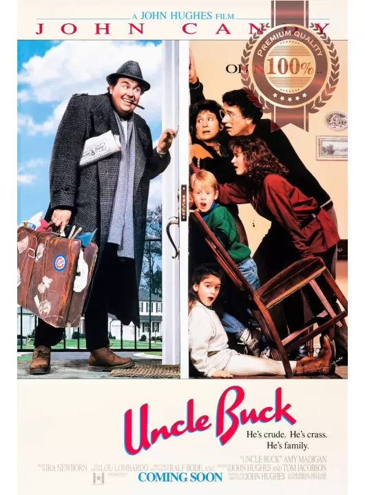 UNCLE BUCK 1989 80s ORIGINAL MOVIE CINEMA PRINT PREMIUM POSTER UNCLE BUCK 1989 80s ORIGINAL MOVIE CINEMA PRINT PREMIUM POSTER