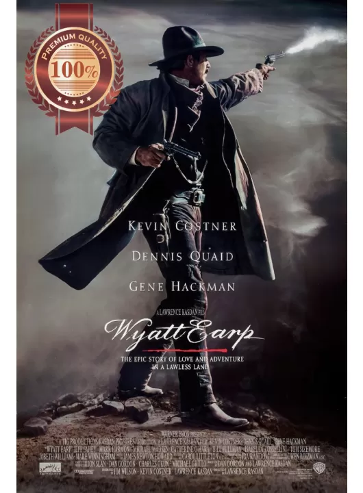 WYATT EARP 1994 90s ORIGINAL MOVIE FILM CINEMA OFFICIAL PRINT PREMIUM POSTER