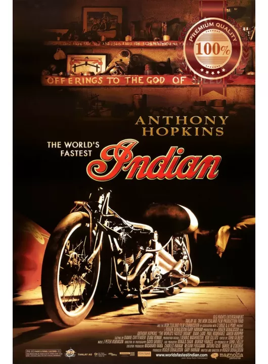 THE WORLDS FASTEST INDIAN V2 2005 ORIGINAL CINEMA MOVIE PRINT PREMIUM POSTER