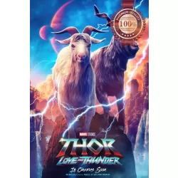 THOR LOVE AND THUNDER GOATS TEASER ORIGINAL CINEMA MOVIE PRINT PREMIUM POSTER