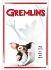 GREMLINS 1984 80s WHITE ORIGINAL CINEMA ART MOVIE FILM PRINT PREMIUM POSTER