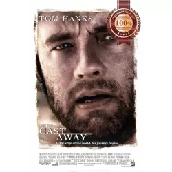 CAST AWAY TOM HANKS 2000 00s OFFICIAL FILM MOVIE CINEMA PRINT PREMIUM POSTER