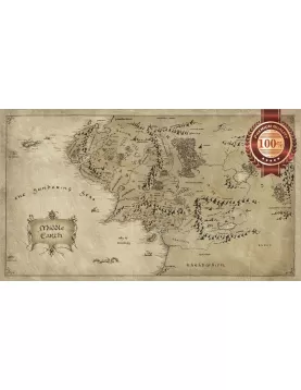 MIDDLE EARTH LORD OF THE RINGS LOTR MAP HOBBIT HOME PRINT ART PREMIUM POSTER