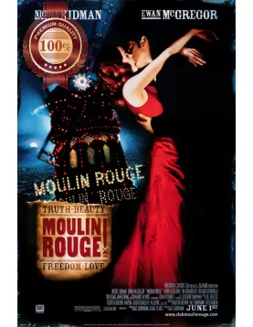 MOULIN ROUGE! 2001 ORIGINAL AUS MOVIE FILM CINEMA PRINT PREMIUM POSTER