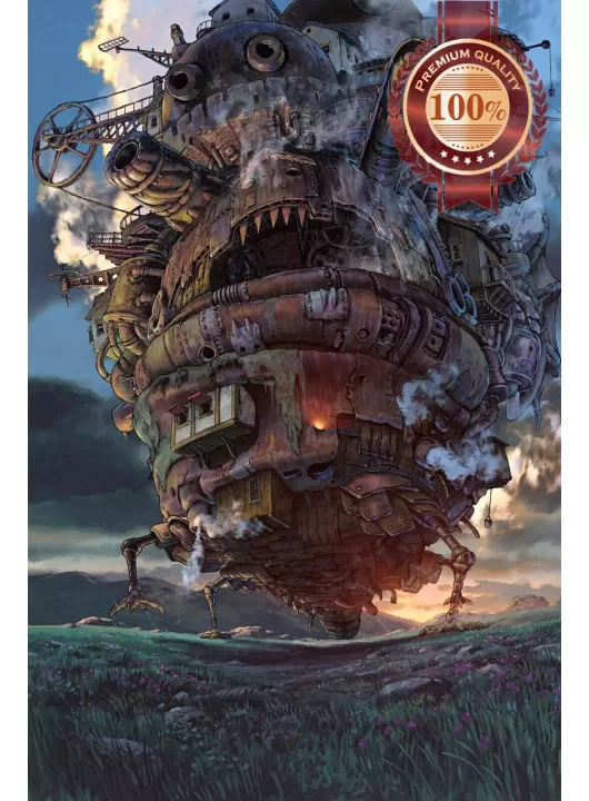 HOWLS MOVING CASTLE CLOSE UP STUDIO GHIBLI WALL ART PRINT PREMIUM POSTER