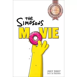 THE SIMPSONS MOVIE 2007 HAND DONUT ORIGINAL TEASER MOVIE PRINT PREMIUM POSTER