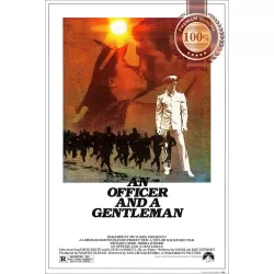 AN OFFICER AND A GENTLEMEN 1982 80s ORIGINAL CINEMA MOVIE PRINT PREMIUM POSTER