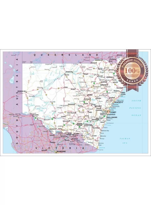 NEW SOUTH WALES STATE ROADS AUSTRALIA MAP OF AUS WALL CHART PRINT PREMIUM POSTER NEW SOUTH WALES STATE ROADS AUSTRALIA MAP OF AUS WALL CHART PRINT PREMIUM POSTER