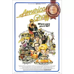 AMERICAN GRAFFITI 1973 70s ORIGINAL CINEMA FILM MOVIE PRINT PREMIUM POSTER