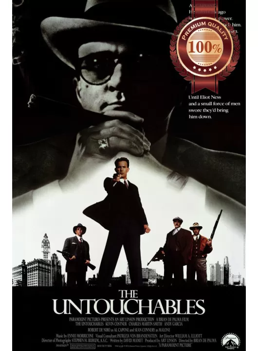 THE UNTOUCHABLES ALCAPONE 1987 ORIGINAL CINEMA FILM MOVIE PRINT PREMIUM POSTER THE UNTOUCHABLES ALCAPONE 1987 ORIGINAL CINEMA FILM MOVIE PRINT PREMIUM POSTER