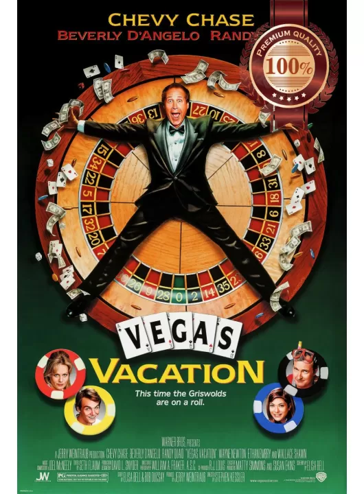 VEGAS VACATION 1997 90s CHEVY CHASE ORIGINAL CINEMA MOVIE PRINT PREMIUM POSTER VEGAS VACATION 1997 90s CHEVY CHASE ORIGINAL CINEMA MOVIE PRINT PREMIUM POSTER