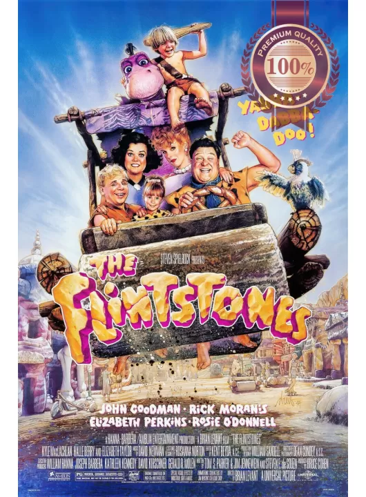THE FLINTSTONES 1994 90s OFFICIAL ORIGINAL CINEMA MOVIE PRINT PREMIUM POSTER THE FLINTSTONES 1994 90s OFFICIAL ORIGINAL CINEMA MOVIE PRINT PREMIUM POSTER