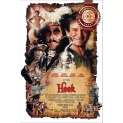 HOOK 1991 90s ROBIN WILLIAMS OFFICIAL ORIGINAL MOVIE FILM PRINT PREMIUM POSTER