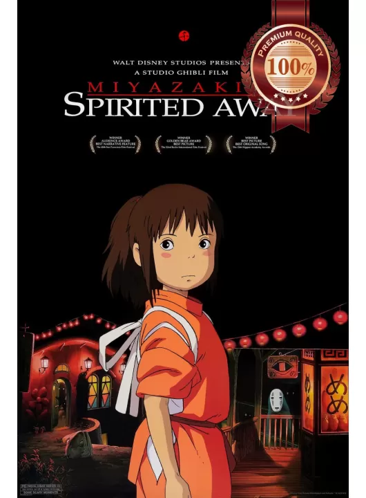 SPIRITED AWAY 2001 MIYAZAKI ANIME FILM MOVIE ORIGINAL CINEMA PRINT PREMIUM POSTER
