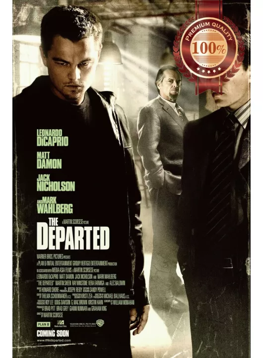 THE DEPARTED 2006 OFFICIAL ORIGINAL CINEMA FILM MOVIE PRINT PREMIUM POSTER