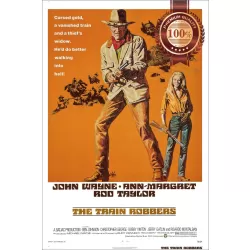 THE TRAIN ROBBERS JOHN WAYNE 1973 70s ORIGINAL MOVIE PRINT PREMIUM POSTER