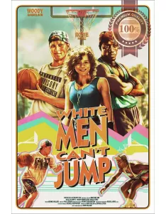 WHITE MEN CAN'T JUMP ART 1992 90s ORIGINAL MOVIE CINEMA PRINT PREMIUM POSTER