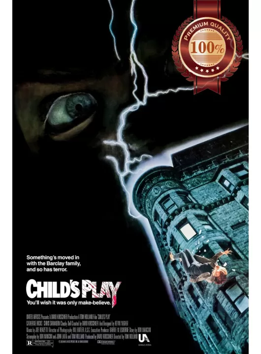 CHILDS PLAY 1988 80s OFFICIAL ORIGINAL CINEMA FILM MOVIE PRINT PREMIUM POSTER