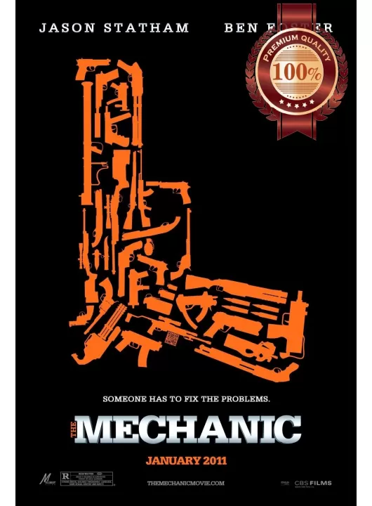 THE MECHANIC 2011 GUNS TEASER ORIGINAL CINEMA FILM MOVIE PRINT PREMIUM POSTER
