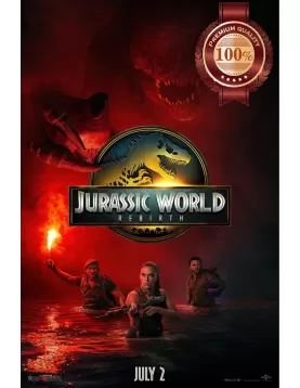 JURASSIC WORLD REBIRTH TEASER 2025 ORIGINAL MOVIE CINEMA PRINT PREMIUM POSTER