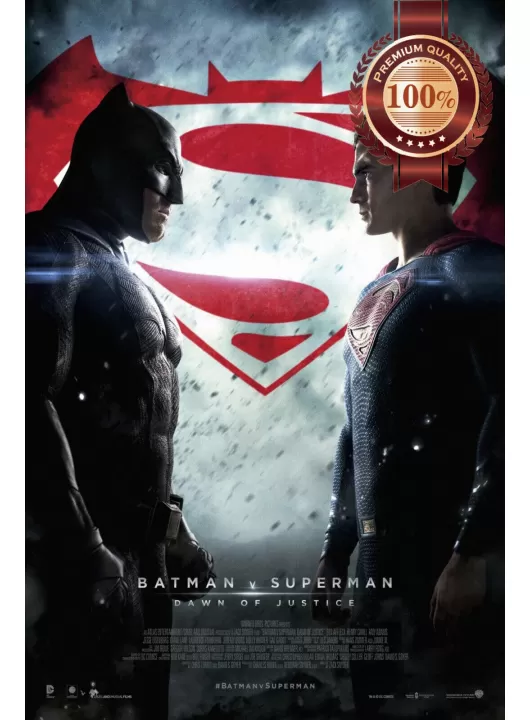 BATMAN V SUPERMAN DAWN OF JUSTICE ORIGINAL CINEMA MOVIE PRINT PREMIUM POSTER