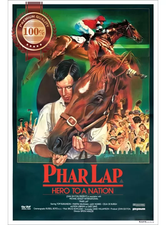 PHAR LAP HERO TO A NATION 1983 ORIGINAL MOVIE FILM CINEMA PRINT PREMIUM POSTER PHAR LAP HERO TO A NATION 1983 ORIGINAL MOVIE FILM CINEMA PRINT PREMIUM POSTER