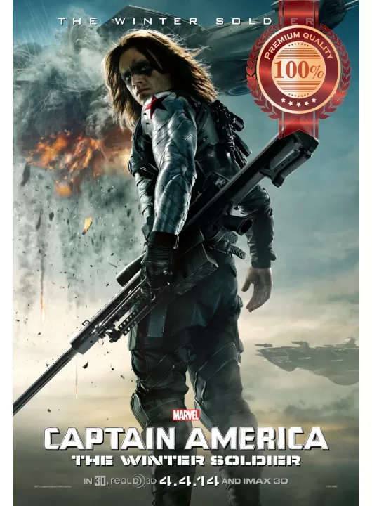 BUCKY CAPTAIN AMERICA THE WINTER SOLDIER 2014 CINEMA MOVIE PRINT PREMIUM POSTER