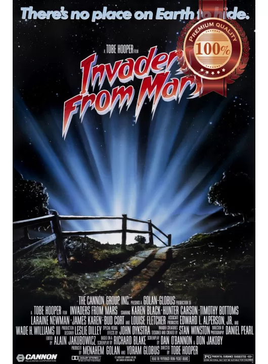 INVADERS FROM MARS 1986 80s ORIGINAL MOVIE CINEMA PRINT PREMIUM POSTER INVADERS FROM MARS 1986 80s ORIGINAL MOVIE CINEMA PRINT PREMIUM POSTER