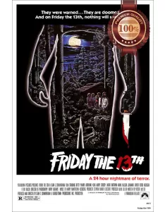FRIDAY THE 13TH 1980 80s JASON ORIGINAL MOVIE FILM CINEMA PRINT PREMIUM POSTER