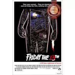 FRIDAY THE 13TH 1980 80s JASON ORIGINAL MOVIE FILM CINEMA PRINT PREMIUM POSTER