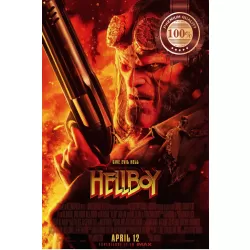 HELLBOY FACE 2019 OFFICIAL ORIGINAL CINEMA FILM MOVIE PRINT PREMIUM POSTER