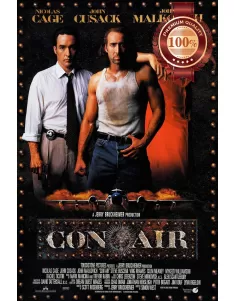 CONAIR NICOLAS CAGE CLASSIC 1997 FILM ORIGINAL MOVIE PRINT PREMIUM POSTER