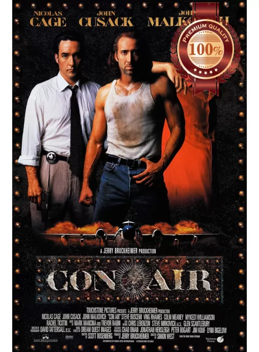 CONAIR NICOLAS CAGE CLASSIC 1997 90s FILM ORIGINAL MOVIE PRINT PREMIUM POSTER