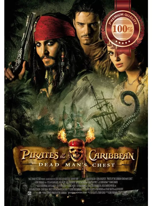 PIRATES OF THE CARIBBEAN 2 DEAD MAN'S CHEST 2006 MOVIE PRINT PREMIUM POSTER